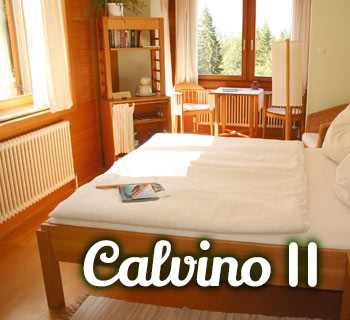 Zimmer Calvino II mit Doppelbett, Lage Südwest